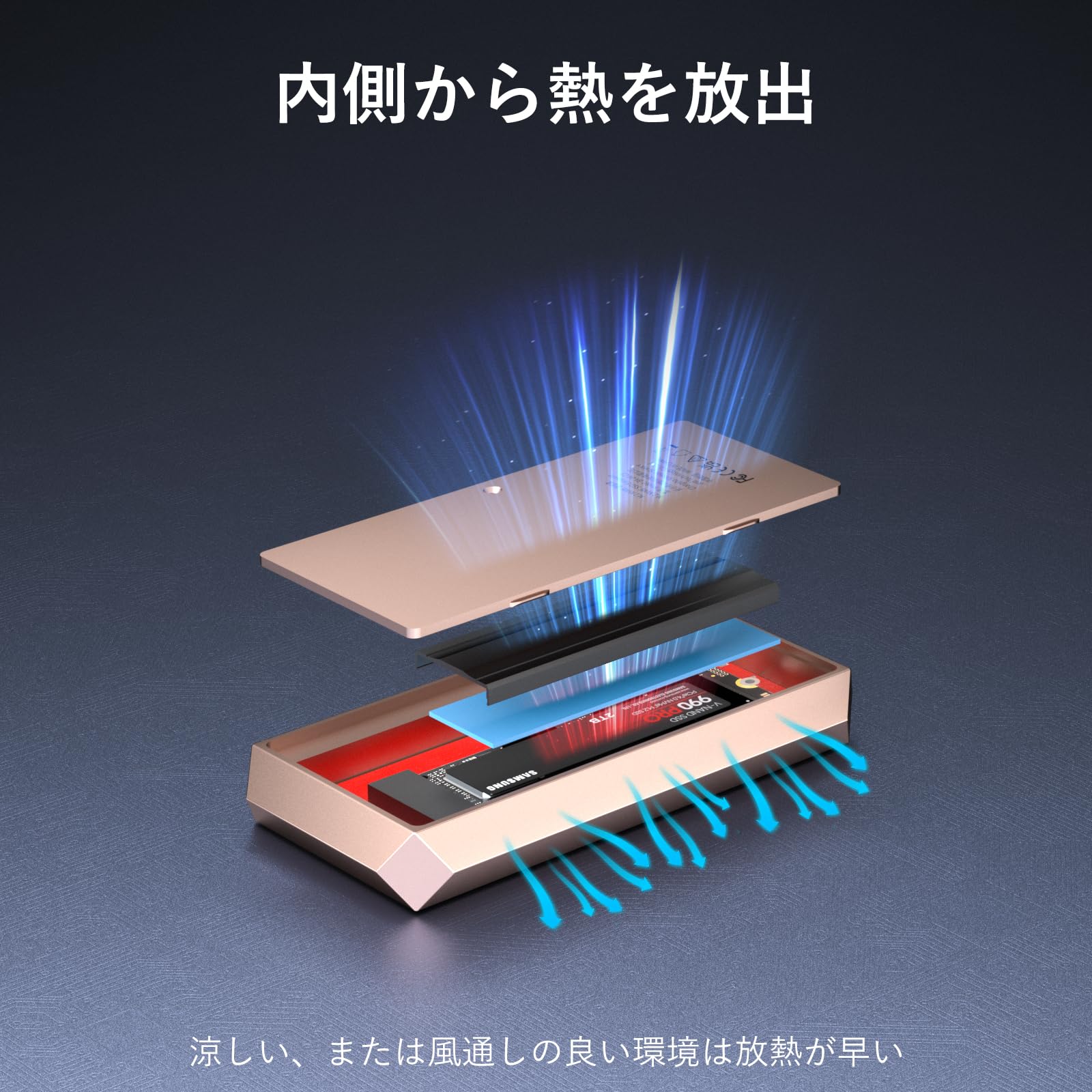 Amazon.co.jp: SETMSPACE M.2 SSD 外付けケース40 Gbps「タフガイ